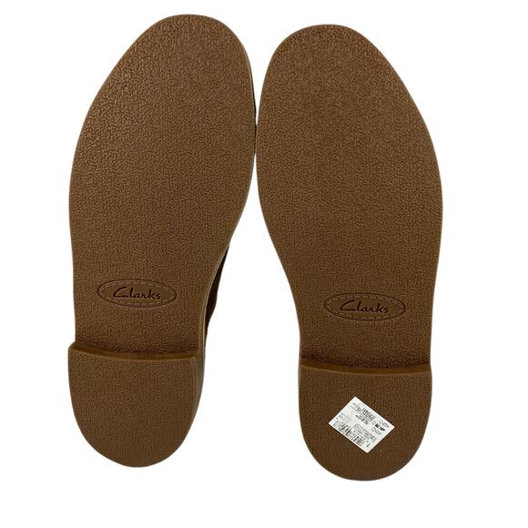 Clarks Brown Distressed Leather Men's Chelsea Boots Size 9.5 - Picture 6 of 7